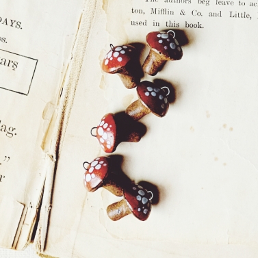 Spotted toadstools 