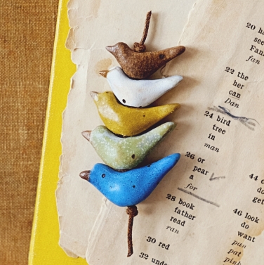 stacked bird beads 