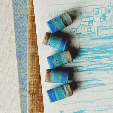 Ocean tube beads 