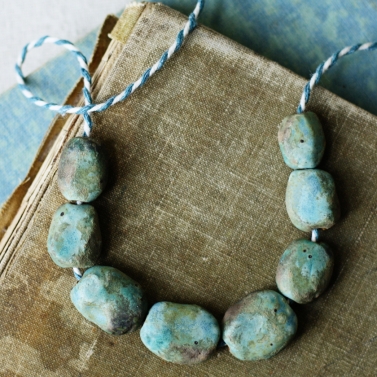 mossy stone beads 