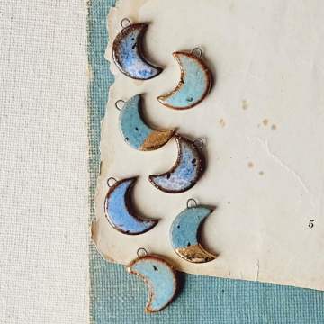 Tiny moon charms 
