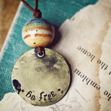 be free- landscape necklace 