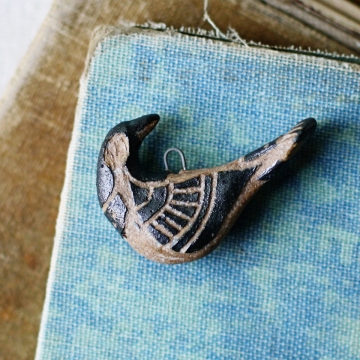 tribal folk bird charm