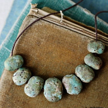 mossy stone beads 