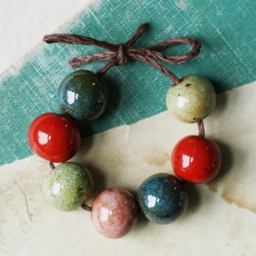 watermelon hues bead set 